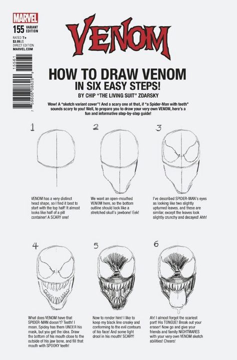 Venom Drawing Tutorial, How To Draw Venom Step By Step, Venom Drawing Sketch Easy, Medieval Spiderman, Doraemon Funny, How To Draw Venom, Venom Sketch, Lethal Protector, Venom Face