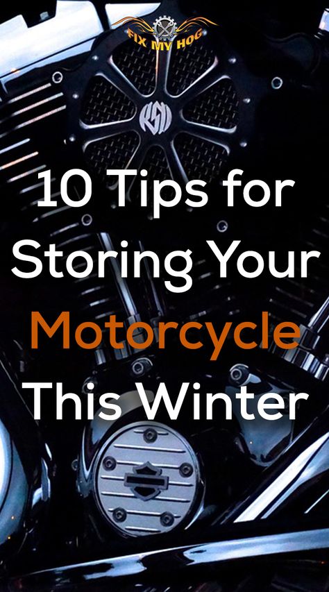 We’re never ready for riding season to end, but for those of use living in cooler climates, winter storage is a necessary part of each year. We’ve compiled ten tips to help you store your motorcycle safely, and make it easier to get ready to ride in the spring. These tips are also helpful if you need to put your bike into long term storage for any other reason. Motorcycle Storage, Motorcycle Tips, Long Term Storage, How To Store, Bike Storage, Motorcycle Gear, Riding Motorcycle, Vintage Bikes, Harley Davidson