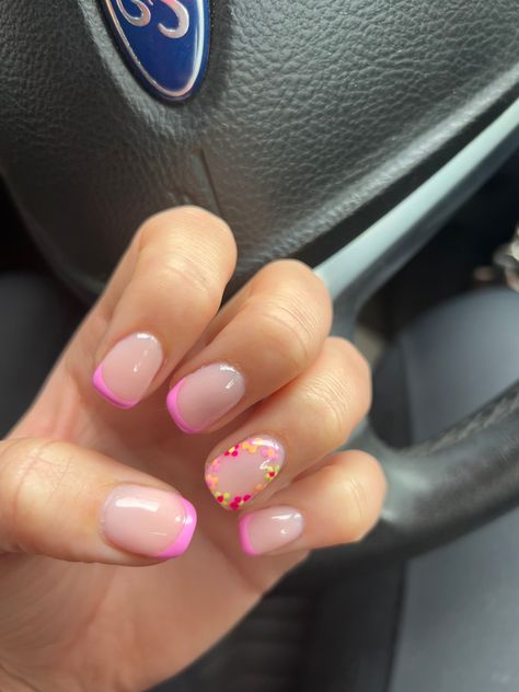 Summer BIAB Floral French Tip, Nail Inspo, Nail Designs, Tattoos, Nails, Floral, Hair