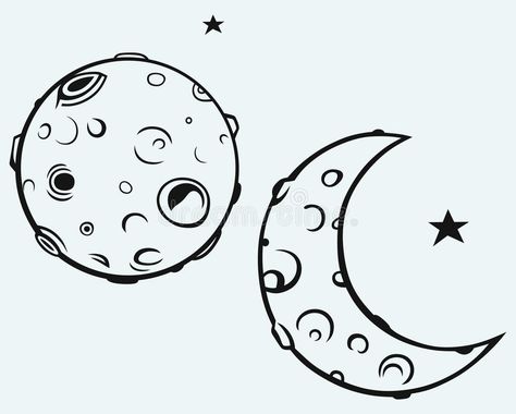 Moon Cartoon, Moon Vector, Space Drawings, Moon Drawing, Background Drawing, Hand Drawn Vector Illustrations, Art Drawings Sketches Creative, Animated Drawings, Moon And Stars