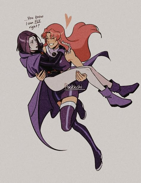 Of Fire And Stars Fanart, Raven And Star Fanart, Raven Y Starfire Fanart, Star Fire X Raven Ship, Raven X Star Fanart Kiss, Starfire X Raven Ship, Raven X Star Fanart, Sapphic Fanart, Teen Titans Love