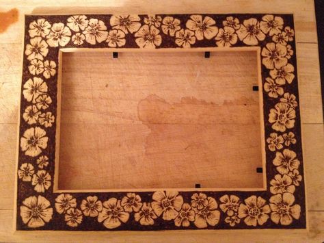 Pyrography Photo Frame :)