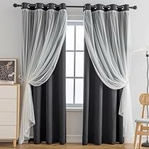 Grey And White Curtains, Blackout Window Treatments, Blackout Panels, Tulle Curtains, Custom Drapes, Thermal Curtains, White Curtains, Colorful Curtains, Grommet Curtains