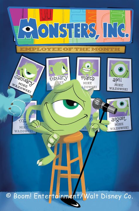 Employee of the month monsters inc Monsters Inc University, Disney Movie Posters, Monster Inc, Boom Studios, Disney Monsters, Images Disney, Monster University, Disney Infinity, Pixar Movies