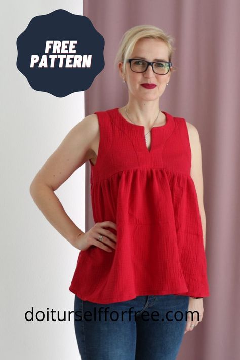 Discover an extensive collection of complimentary sewing patterns sourced globally at doiturselfforfree.com. Craft exquisite items for individuals of all ages, including children, babies, men, women, and even home decor—all at no cost. Access these free patterns conveniently in PDF format. Free Sewing Patterns For Women Tops, Start Sewing, Sewing Tops, Free Pdf Sewing Patterns, Sewing Clothes Women, Bernina Blog, Dress Patterns Free, Top Sewing Pattern, Womens Sewing Patterns