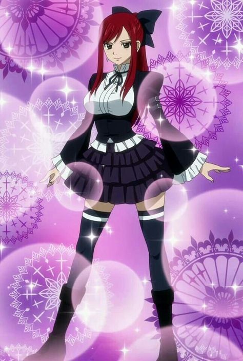 Erza Scarlet, dress, maid outfit; Fairy Tail Erza Scarlet Cosplay, Erza Et Jellal, Erza Scarlett, Fairy Tail Erza Scarlet, Fairy Tail Photos, Fairy Tail Images, Anime Fairy Tail, Fairy Tail Girls, Fairy Tail Guild