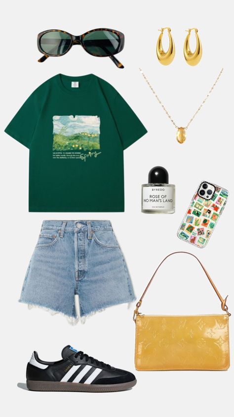 Sunny Day Outfit, Day Outfit Ideas, Day Outfit, Sunny Day, Outfit Ideas, Green