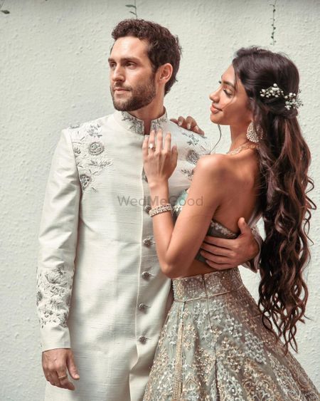 Photo from Alanna Pandey and Ivor McCray Wedding Alanna Pandey, Ceremony Pictures, Engagement Look, Engagement Photography Poses, Ring Ceremony, Wedding Lehenga Designs, Engagement Pictures Poses, Wedding Couple Photos, Wedding Couple Poses Photography