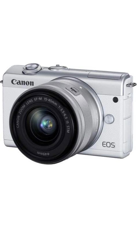 Canon EOS M200 Compact Mirrorless Digital Vlogging Camera with EF-M 15-45mm Lens, Vertical 4K Video Support, 3.0-inch Touch Panel LCD, Built-in Wi-Fi, and Bluetooth Technology, White Canon Eos M200, Memory Case, Focus Camera, Vlogging Camera, Sensors Technology, Canon Camera, 4k Video, Video Capture, Mirrorless Camera