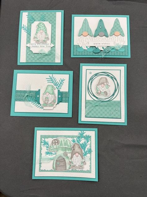 Stampin Up Gnome Cards Handmade, Stampinup Gnome Cards, Su Kindest Gnomes, Gnome Card Ideas, Kindest Gnomes Stampin Up Cards, Gnome Cards Handmade, Stampin Up Gnomes, Stampin Up Kindest Gnomes, Kindness Gnomes