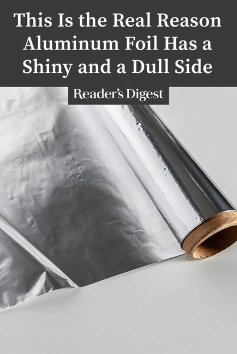 Have you ever wondered why aluminum foil has two sides? Is there one side that's best for cooking? What gives? We got to the bottom of it. Laundry Ball, Clean Washing Machine, Aluminum Pans, Clothes Washing Machine, Keep Food Warm, Tin Foil, Foil Paper, Household Products, Laundry Hacks