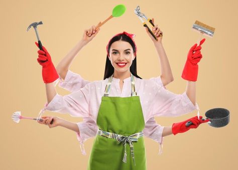 Photo multitask housewife with many hand... | Premium Photo #Freepik #photo #woman-cleaning #housewife #domestic #caucasian Hands Holding, Beige Background, Multi Tasking, Premium Photo, Vision Board, Hold On, Stock Photos, Lifestyle