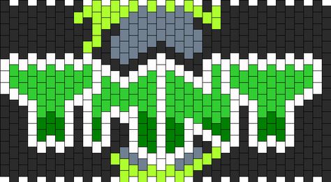 Newer TMNT Logo Kandi Pattern Kandi Lizard Pattern, Tmnt Logo, Tmnt Kandi Pattern, Gir Kandi Pattern, Scene Kandi Cuff Patterns, Multi Stitch Kandi Cuff, Kandi Mask, Kandi Beads, Kandi Cuff Patterns