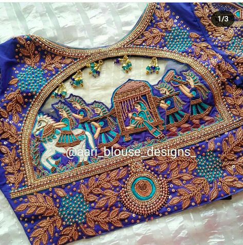 Pallaku Design In Aari Blouse, Lace Blouse Design, Mirror Work Blouse Design, Aari Design, Latest Bridal Blouse Designs, Hand Work Design, Latest Blouse Designs Pattern, Best Blouse Designs, Aari Blouse