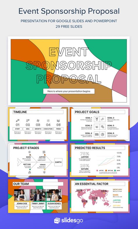 Set forth a proposal for an event sponsorship in this mosaic-inspired template for Google Slides and PowerPoint Sponsorship Proposal Design Layout, Event Sponsorship Proposal, Sponsorship Package, Event Proposal, Sponsorship Proposal, Pitch Presentation, Background For Powerpoint Presentation, Event Sponsorship, Proposal Design