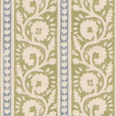 Bibury - Green/Blue | Kravet Block Print Border, Blue Block Print, Outdoor Drapery, Block Print Fabric, Block Style, Blue Block, Drapery Hardware, Fabric Houses, Blog Branding