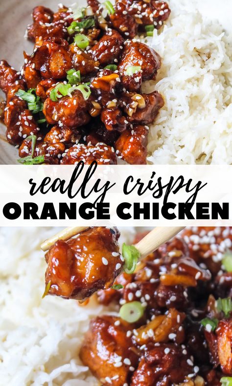 Paleo Orange Chicken, Crispy Orange Chicken, Gluten Free Orange Chicken, Spicy Orange Chicken, Chinese Orange Chicken, Baked Orange Chicken, Orange Chicken Sauce, Healthy Orange Chicken, Easy Orange Chicken