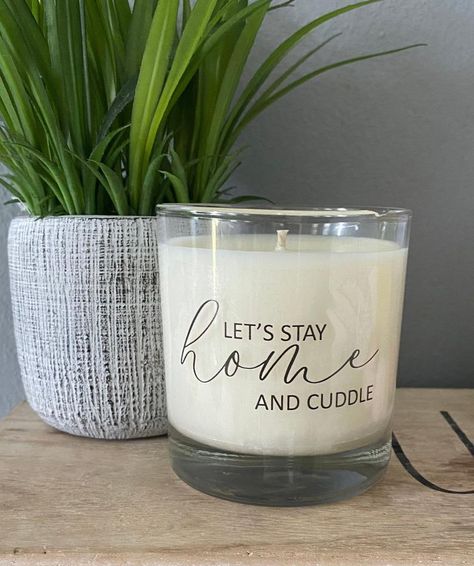 Cricut Candles, Diy Candle Labels, Let's Stay Home, Candle Projects, Creative Candles, Candle Gift Box, Lets Stay Home, Candle Inspiration, Oil Diffuser Blends