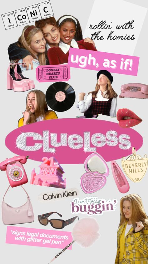 Clueless Campaign Poster, Clueless Sayings, Clueless Theme, Clueless Wallpaper, Clueless Poster, Clueless Party, Clueless Film, Clueless Aesthetic, Music Image