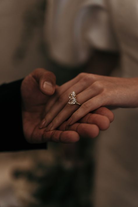 Engagement Ring Details, Hotel Wedding Photography, Couple Wedding Aesthetic, Wedding Aesthetic Couple, Wedding Ring Aesthetic, Hands With Rings, Lorna Luxe, Contemporary Wedding Photography, Wedding Ring Photography