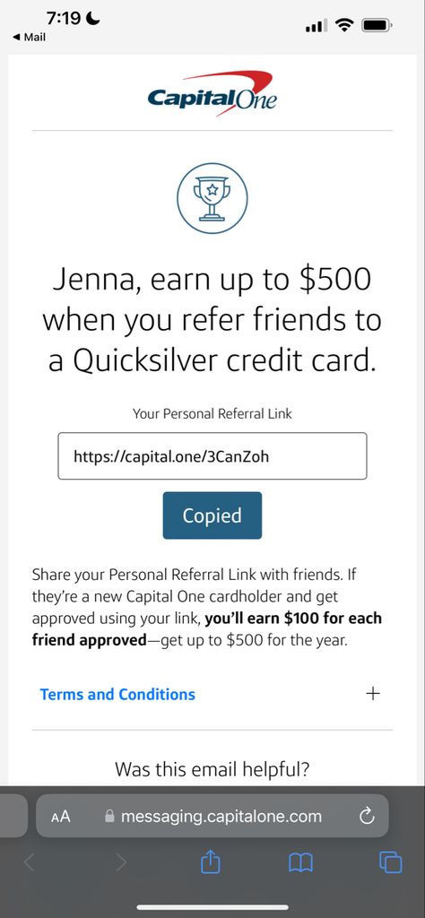 Quicksilver credit card #capitalone #credit #creditcards #creditrepair #creditscore #referafriend #quicksilver Capital One Credit Card, Refer A Friend, Capital One, Referral Program, Credit Repair, Start Today, Credit Score, Card Holder, Credit Card