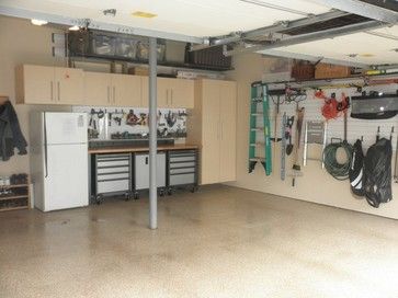 Garage With Fridge, Fridge In Garage, Garage Fridge, Basement Shelving, Garage Organization Shelves, Garage Organizing, Garage Organization Tips, Clean Garage, Homemade Furniture