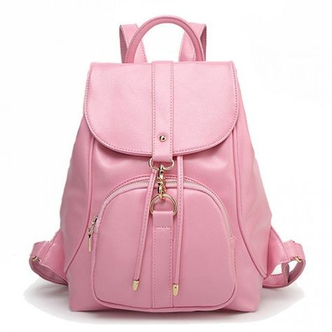 Pink Leather Backpack, Girly Backpacks, Guess Backpack, Lace Backpack, Leather School Backpack, School Rucksack, Stylish School Bags, Backpack College, Cool Backpack