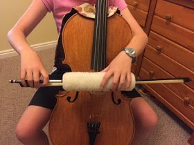 This idea isn't totally new..I've heard of teachers using a variety of tubular objects for students to practice straight bowing...such as to... Cello Teaching, Teaching Orchestra, Cello Lessons, Orchestra Classroom, Violin Teaching, Cello Bow, Violin Accessories, Paint Rollers, Cello Music