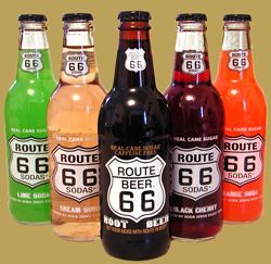 In addition to our “World Famous” Route 66 Route Beer we also bottle and distribute Route 66 Orange, Lime, “old fashioned” Cream Soda, and Black Cherry from our headquarters… Route 66 Party, Route 66 Theme, Road Trip Theme, Soda Flavors, Route 66 Road Trip, Historic Route 66, 50th Party, Cream Soda, Black Cherry