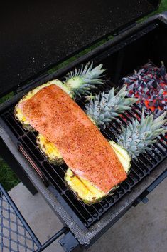 Pineapple Teriyaki, Over The Fire Cooking, Salmon Teriyaki Recipe, Teriyaki Salmon, Fire Cooking, Salmon Recipe, Smoked Food Recipes, 140 Pounds, On The Grill