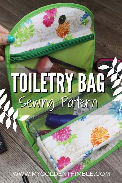 The Ultimate Hanging Toiletry Bag Sewing Pattern. Sewing Hygiene Bag, Roll Up Toiletry Bag, Diy Hanging Toiletry Bag Free Pattern, Diy Hanging Travel Toiletry Bag, Diy Toiletry Bag Pattern Free Sewing, Travel Toiletry Bag Diy Sewing Patterns, Toilet Bag Pattern, Hanging Toiletry Bag Pattern Free, Wash Bag Sewing Pattern