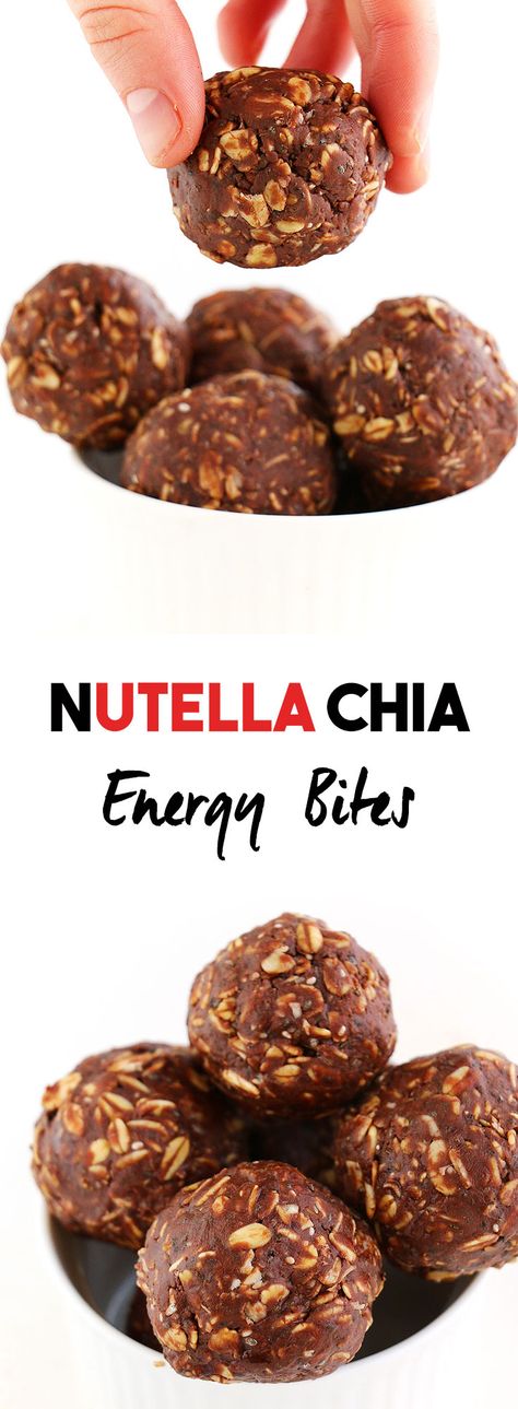 Chia Energy Bites, Food Singapore, Energy Bites Recipes, Nutella Desserts, Healthy Protein Snacks, Energy Snacks, Bliss Balls, Nutella Recipes, Cracker Snacks