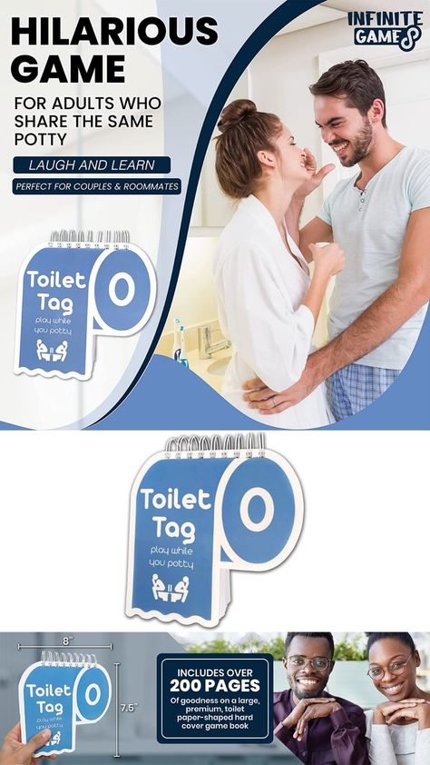 Toilet Tag - Hilarious Game for Couples Couples Card Games, Game Date Night, Games Couple, Game Date, Couples Games, Couples Date Night, Couple Game, Date Night Games, Boyfriends Girlfriends