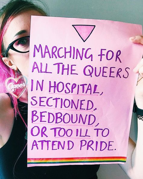 Hannah Daisy 🏳️‍🌈 on Instagram: “Happy London Pride 🏳️‍🌈 ⠀ Hope you all stay safe, have fun and look out for each other. ⠀ Here is my sign, come say hi 👋. Also I can sign…” Pride Signs Ideas, Pride Signs, London Pride, Say Hi, Stay Safe, Have Fun, Daisy, Universe, I Can