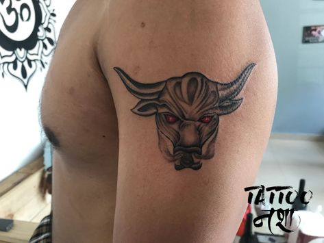 bull tattoo rock bull tattoo bull tattoo design bramha bull tattoo by bharat khatri @tattoo nasha Rock Bull Tattoo, The Rock Bull Tattoo, Bull Tattoo Design, Tattoo Bull, Taurus Bull Tattoos, Bull Tattoo, Taurus Bull, Bull Tattoos, Lord Shiva Hd Wallpaper