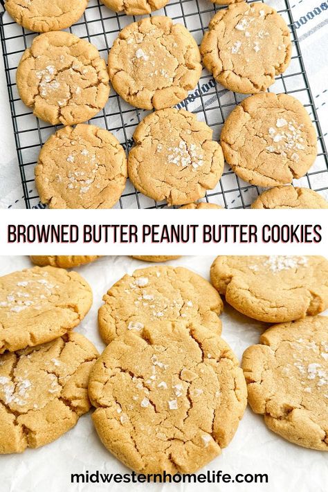 Browned Butter Peanut Butter Cookies, Brown Butter Peanut Butter Cookies, Best Peanut Butter Cookies Ever, The Best Peanut Butter Cookies, Skippy Peanut Butter, Best Peanut Butter Cookies, Classic Peanut Butter Cookies, Bisque Recipe, Peanut Butter Cookie Dough