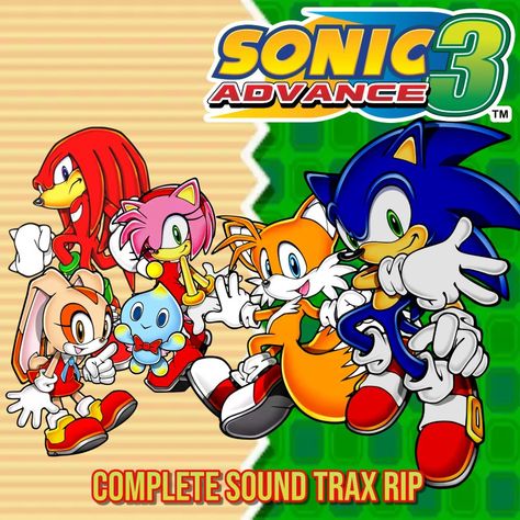 Sonic Advance 3, Sonic Advance, Album Covers, Sonic, Sonic The Hedgehog, Character Art, Sound, Art