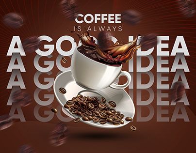 Coffee Advertisement Poster, Food Poster Design Inspiration, Coffee Poster Design Ideas, Coffee Poster Design Graphics, Advertising Poster Ideas, Coffee Advertising Ideas, Coffee Creative Ads, Food Poster Design Ideas, Coffee Social Media Design