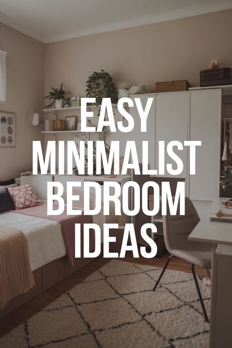 Cozy Room Decor for a Minimalist Bedroom Light Floor Bedroom, College Desk Essentials, Natural Minimalist Home, Small Modern Bedroom, Earthy Modern, Minimalist Bedroom Decor, Soft Bedroom, Earthy Bedroom, Modern Minimalist Bedroom