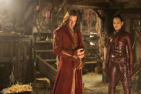 Legend of the Seeker - Season 2 Episode 22 Still Darken Rahl, Craig Parker, Legend Of The Seeker, Terry Goodkind, Bridget Regan, Medieval Garb, Epic Cosplay, Medieval Costume, Fantasy Photography