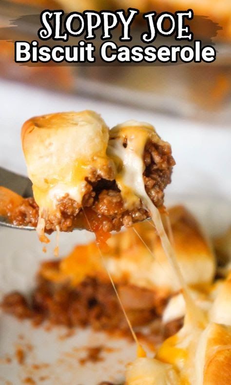 32 Delicious Dinner Ideas for Tonight and Every Night – The Kitchen Community Boneless Beef Stew Meat Recipes, Sloppy Joes Biscuits, Pillsbury Biscuit Recipes, Easy Ground Beef Casseroles, Beef Stew Meat Recipes, Grilled Cheese Sloppy Joe, Biscuit Casserole, Sloppy Joe Casserole, Recipes Using Ground Beef