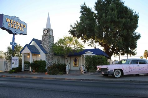 Graceland Wedding Chapel - Venue - Las Vegas, NV - WeddingWire Graceland Wedding Chapel, Graceland Wedding, Wedding Chapel, Temple Wedding, Desert Oasis, Las Vegas Strip, Chapel Wedding, Church Wedding, Graceland