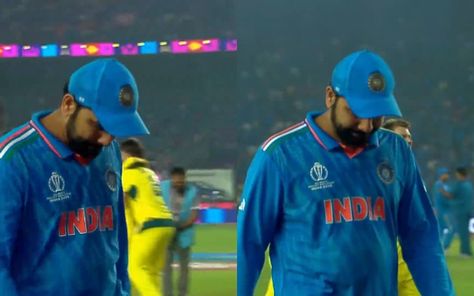 Rohit Sharma breaks down after losing 2023 ODI World Cup final against Australia Daily Sports Check more at https://www.dailysports.press/cricket/rohit-sharma-breaks-down-after-losing-2023-odi-world-cup-final-against-australia-daily-sports/ India Cricket Team, India Cricket, Sai Baba Photos, Rohit Sharma, World Cup Final, World Cup 2014, Sai Baba, Cricket Team, Cup Final