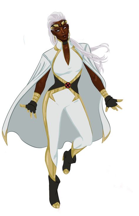 Xmen Storm, Superhero Aesthetic, Kevin Wada, Storm Xmen, Dandy Highwayman, Storm Marvel, Ororo Munroe, Cosplay Fashion, Storm Art