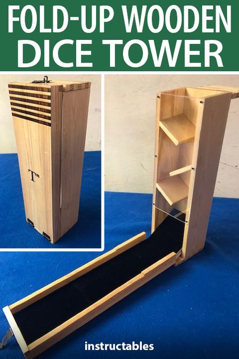 Wooden Dice Tower, Dice Tower Diy Plans, Dice Tower Ideas, Boardgame Tables, Dice Tower Diy, Diy Dice Tower, Wargame Table, Dnd Dice Tower, Castle Layout