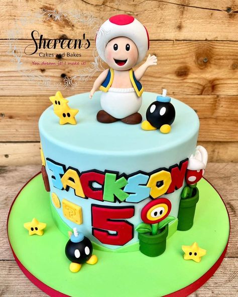 Super Mario Cake, Mario Cake, Cake Decorator, Themed Birthday Cakes, Main Character, Cake Creations, Toad, Super Mario, Main Characters