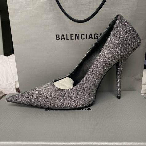 Balenciaga Square Knife glitter pumps Balenciaga Knife Pumps, Glitter Pumps, Balenciaga Shoes, Balenciaga, Kitten Heels, Pumps, Glitter, Square, Heels