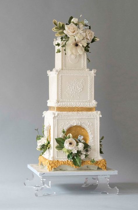 Perfect Wedding Cake, Amazing Wedding Cakes, Cool Wedding Cakes, Fashion Cakes, Cake Makers, Wedding Cake Inspiration, Special Cake, Beautiful Wedding Cakes, Occasion Cakes