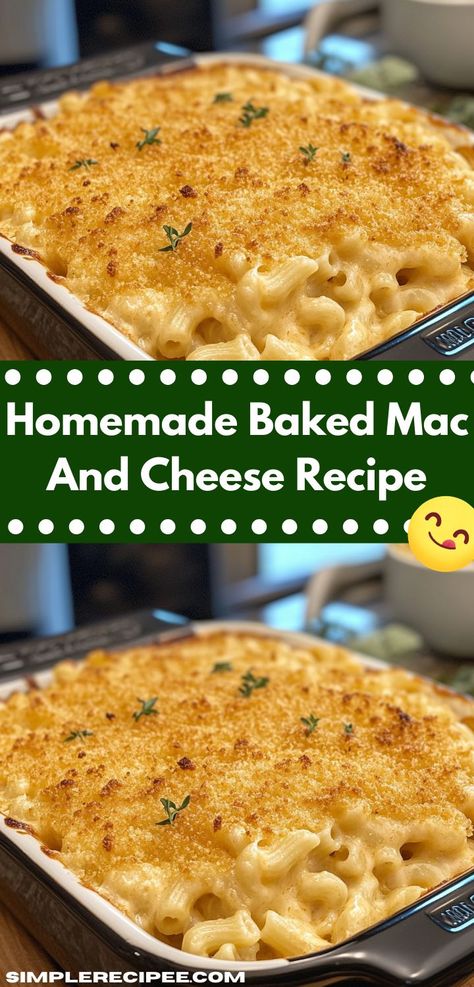 This classic baked mac and cheese recipe combines gooey cheese and perfectly cooked pasta, baked until bubbling and golden. It’s a simple, heartwarming dish that everyone will love.