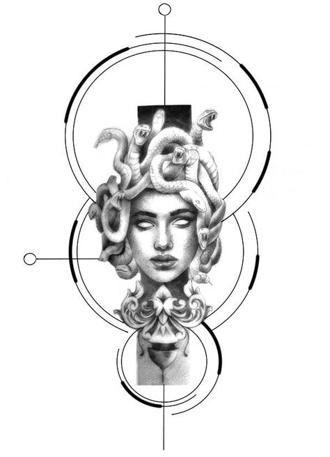 Tattoo Composition, Let It Go Tattoo, Beautiful Spine Tattoos, Word Tattoo Ideas, Go Tattoo, Geometric Line Tattoo, Spine Tattoo Ideas, Medusa Tattoo Design, Flower Tattoo Ideas